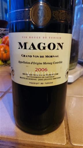 Tunisi Mornag Les Vignerons de Carthage Magon 2006