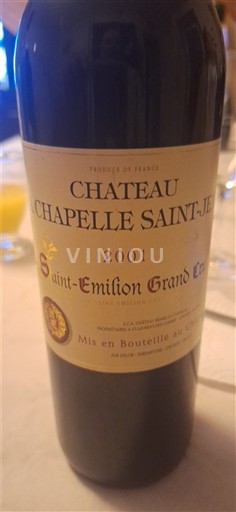 Burdeos Saint-Émilion Gran Cru Château Chapelle Saint-Jean 2001