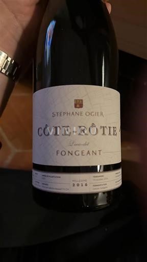 Rhône Valley Côte-Rôtie Stéphane Ogier Fongeant 2016