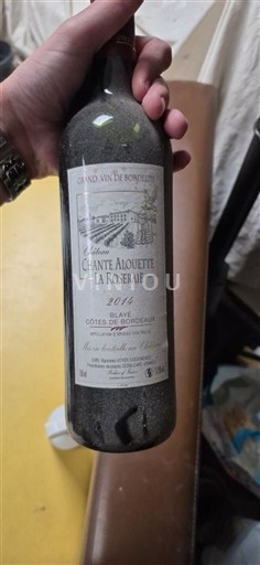 Bordeaux Blaye-Côtes-de-Bordeaux Chante Alouette La Roseraie 2014
