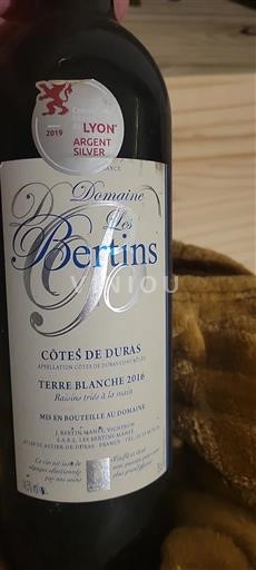 Zuidwest-Frankrijk Côtes-de-duras Domaine Les Bertins Terre Blanche 2016