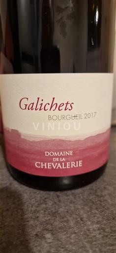 Dolina Loare Bourgueil Domaine La Chevalerie Galichets 2017