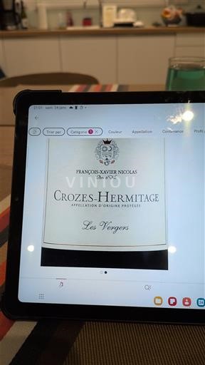 Thung lũng Rhône Crozes-hermitage François-Xavier Nicolas Les Vergers 2020