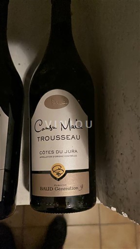Jura Côtes-du-jura Baud Génération 9 Casu Main Trousseau 2017