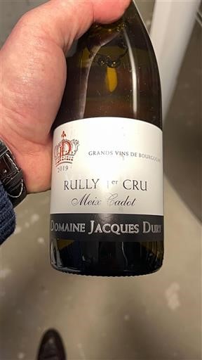 Bourgondië Rully Premier Cru Domaine Jacques Dury Meix Cadot 2019