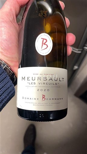 Bourgogne Meursault Domaine Bohrmann Les Vireuils 2020