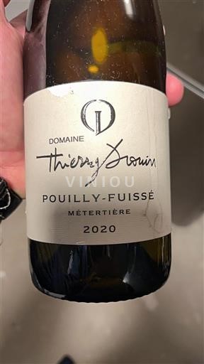 Bourgogne Pouilly-fuissé Domaine Thierry Drouin Métertière 2020