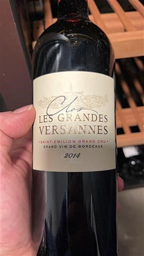 Bordeaux Saint-Émilion Grand Cru Grand Cru Clos Les Grandes Versannes 2014