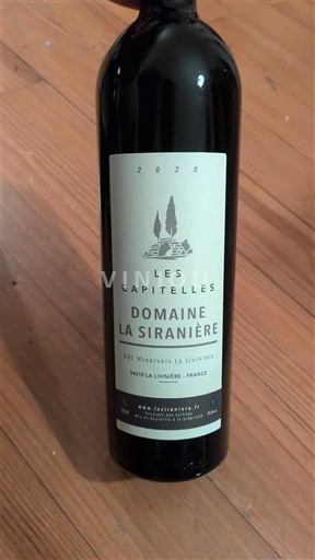 Linguadoca Minervois-la-livinière Domaine La Siranière Les Capitelles 2020