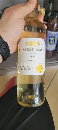 Vinos Blanc moelleux Château Mayat 2024 Francia Sudoeste Côtes de Bergerac AOC