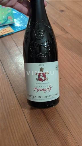 Vini Rouge sec Brunely 2023 Francia Valle del Rodano Châteauneuf-du-Pape AOC