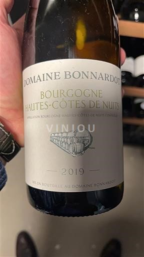 Bourgondië Hautes Côtes de Nuits Domaine Bonnardot 2019