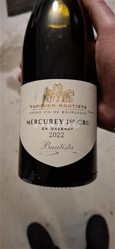 Borgogna Mercurey Premier Cru Tupinier-Bautista En Sazenay Bautista 2022