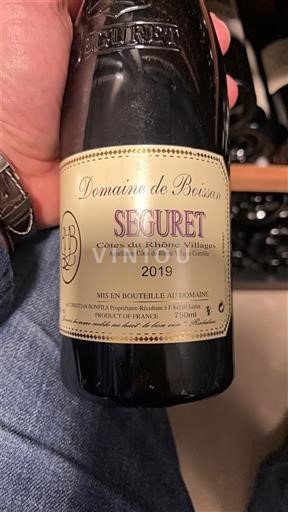 Rhônen laakso Côtes-du-rhône-villages Domaine Boissan Séguret 2019