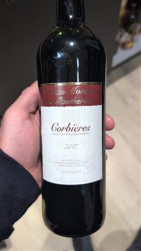 Vini Rouge sec Château Montserre 2017 Francia Linguadoca Corbières AOC