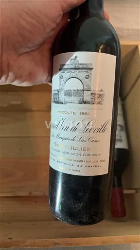 Bordeaux Saint-Julien Grand Cru Château Léoville Las Cases Grand Vin de Léoville du Marquis de Las Cases 1986