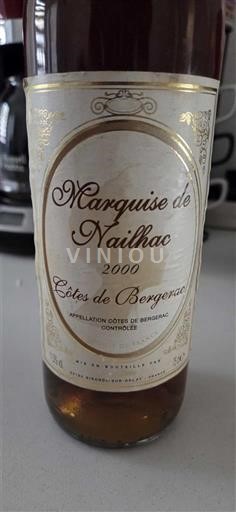 Sydvestfrankrig Côtes-de-bergerac Marquise de Nailhac 2000