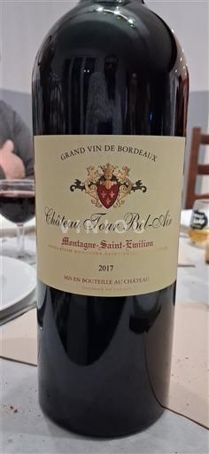 Bordeaux Montagne Saint-Émilion Château Tour Bel-Air 2017