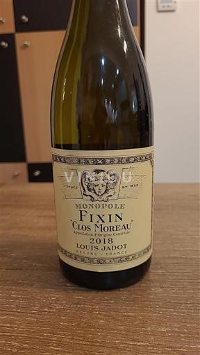 Bourgogne Fixin Louis Jadot Clos Moreau Monopole 2018