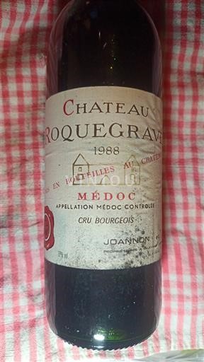 Bordeaux Médoc Château Roquegrave 1988