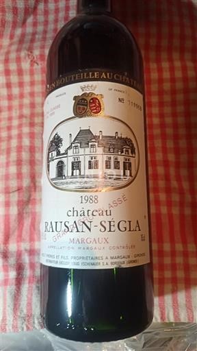 Bordeaux Margaux Grand Cru Château Rauzan-Ségla 1988
