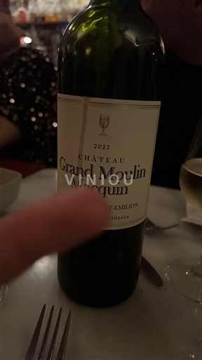Bordeaux Saint-Émilion Château Grand Moulin Macquin 2022