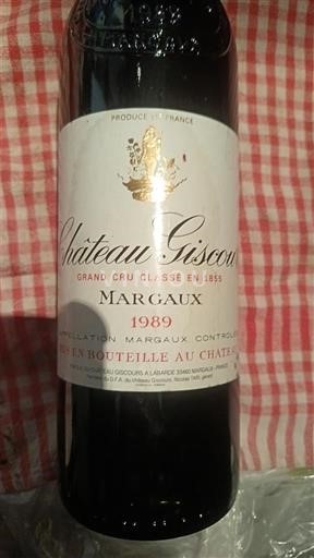Bordeaux Margaux Grand Cru Château Giscours 1989