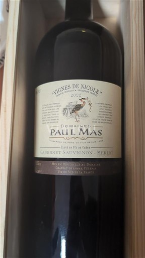 Languedoc e Roussillon Pays d'oc Domaine Domaines Paul Mas Vignes de Nicole 2022