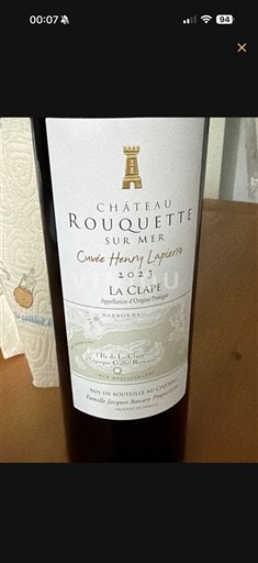 Languedoc La Clape Château Rouquette sur Mer Henry Lapierre 2023