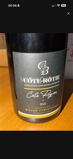 Rhônen laakso Côte-rôtie Domaine Christophe Billon Côte Rozier 2021