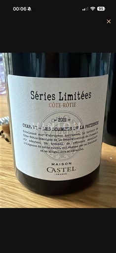 Vallée du Rhône Côte-rôtie Maison Castel Séries Limitées Chap. VI Les Sommets de la Patience 2022