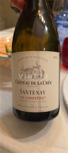 Bourgogne Santenay Château La Crée La Confrérie 2018