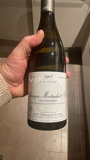 Bourgogne Chassagne-montrachet Premier Cru Marc Colin et Ses Fils En Cailleret 2017