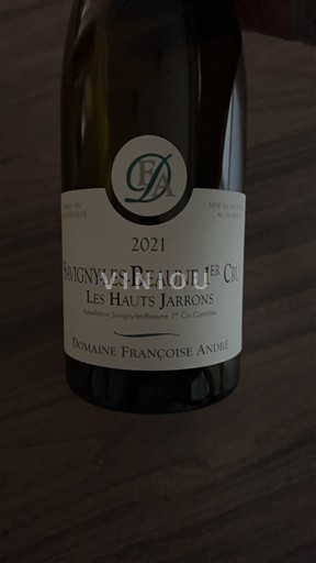 Bourgogne Savigny-lès-beaune Premier Cru Domaine Françoise André Les Hauts Jarrons 2021