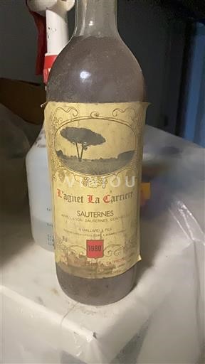 Bordeaux Sauternes L'agnet La Carrière 1980