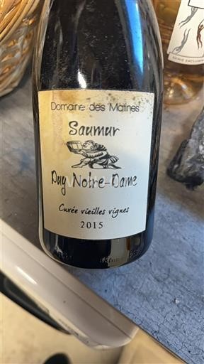 Vallée de la Loire Saumur Puy-Notre-Dame Domaine S Moines vieilles vignes 2015