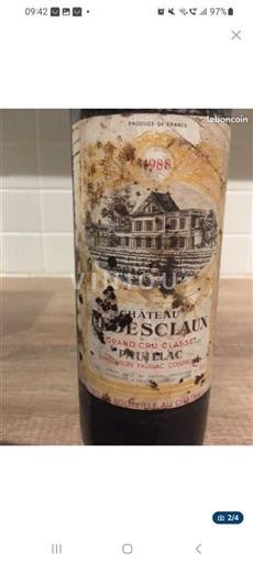 Bordeaux Pauillac Château Pédesclaux 1988