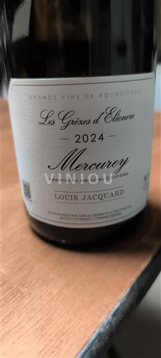 Borgogna Mercurey Louis Jacquard Les Grèxes d'éléonore 2024