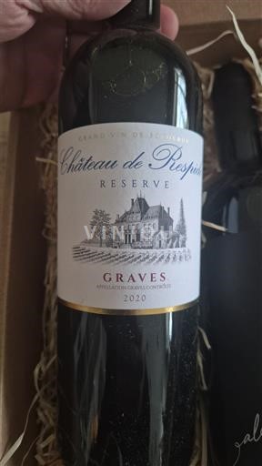 Bordeaux Graves Château Respide Réserve 2020