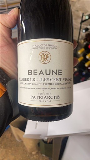 Burgundy Beaune Premier Cru Patriarche Père & Fils Premier Cru - Les Cent Vignes 2015