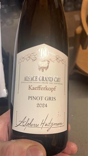 Alsace Pinot Grigio Grand Cru Alphonse Hertzmann Kaefferkopf 2024