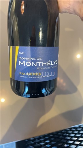 Linguadoca Faugères Domaine Monthélys Bleus de Schiste 2021