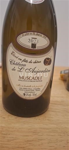 Vallée de la Loire Muscadet Château L'Aujardière Élevé en fûts de chêne 2023