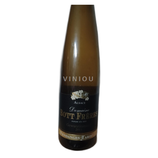 Alsace Ospecificerad Bott Frères Gewurztraminer Vendanges Tardives 2011