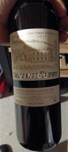 Bordeaux Saint-Émilion Grand Cru Grand Cru Château Capet 2015
