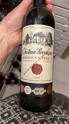 Bordeaux Bordeaux superiore Château Recagnac 2019