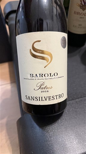 Piémont Barolo Sansilvestro Patres 2016