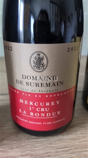 Borgogna Mercurey Premier Cru Domaine Suremain La Bondue 2022