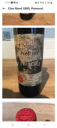 Bordeaux Pomerol Clos René 1993
