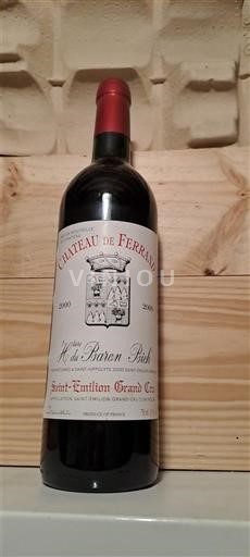Bordeaux Saint-Émilion Grand Cru Château Ferrand Hérit du Baron Bich 2000